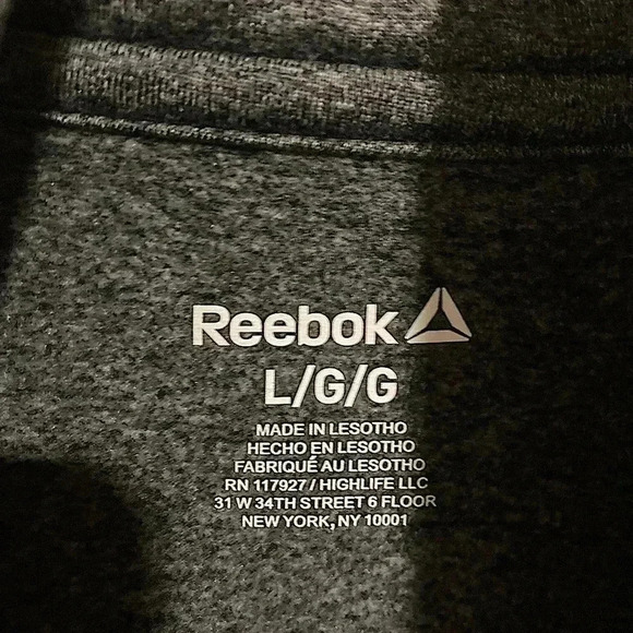 Reebok Women’s Pullover Sweatshirt 1/4-zip Grey Sz. Large - Picture 5 of 6